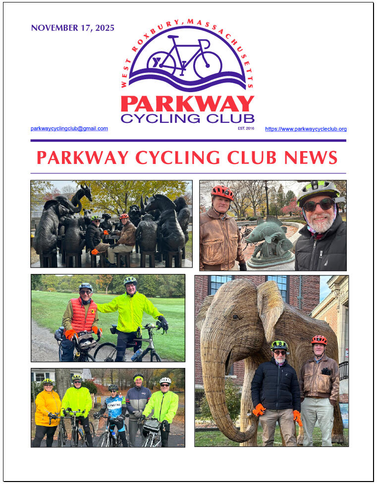 Parkway Cycling Club Parkway Cycling Club, West Roxbury, Massachusetts