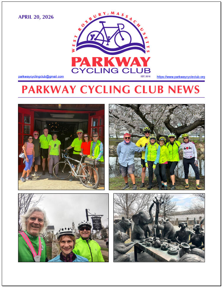 Parkway Cycling Club Parkway Cycling Club, West Roxbury, Massachusetts