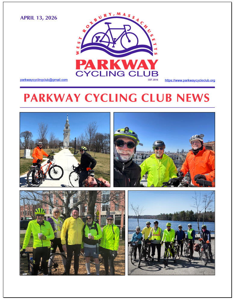 Parkway Cycling Club Parkway Cycling Club, West Roxbury, Massachusetts